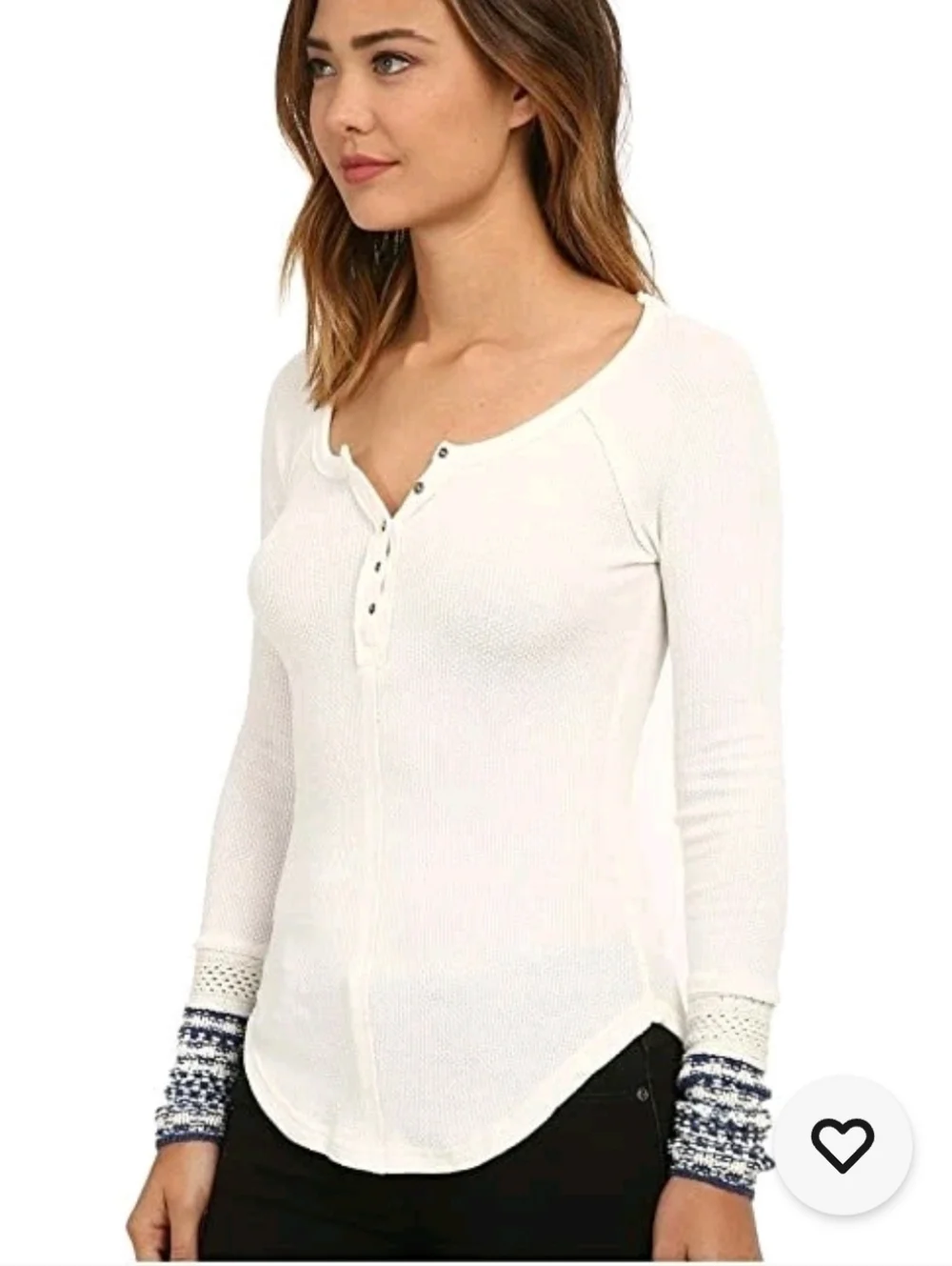 Free People Ski Lodge Thermal Henley